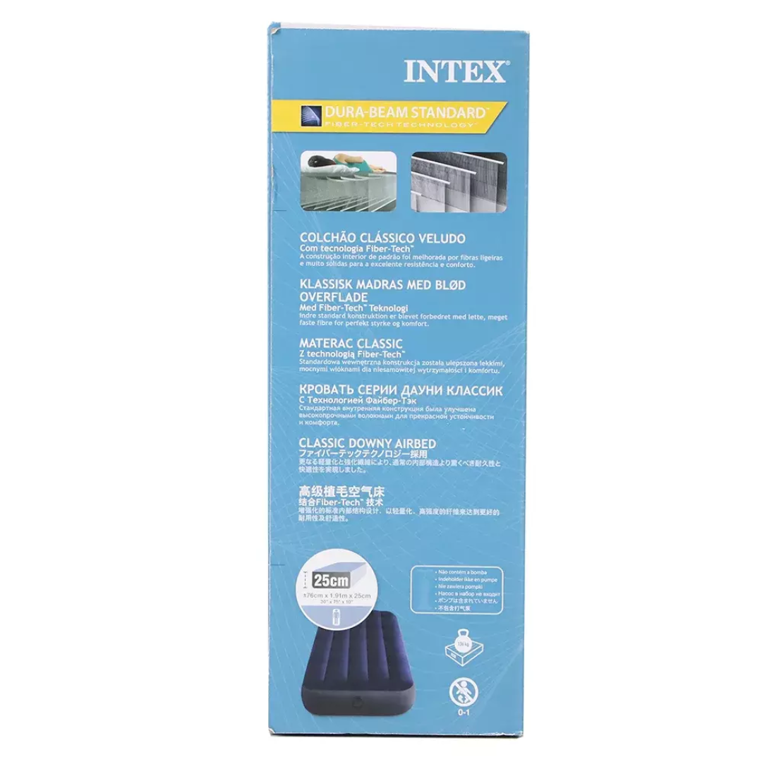 Intex Dura Beam Standard Airbed 30 x 75 x 10inch- Blue