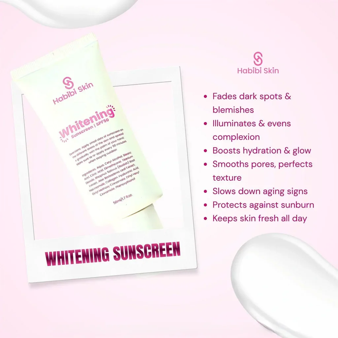 Habibi Skin Whitening Sunscreen SPF 50 – 50ml