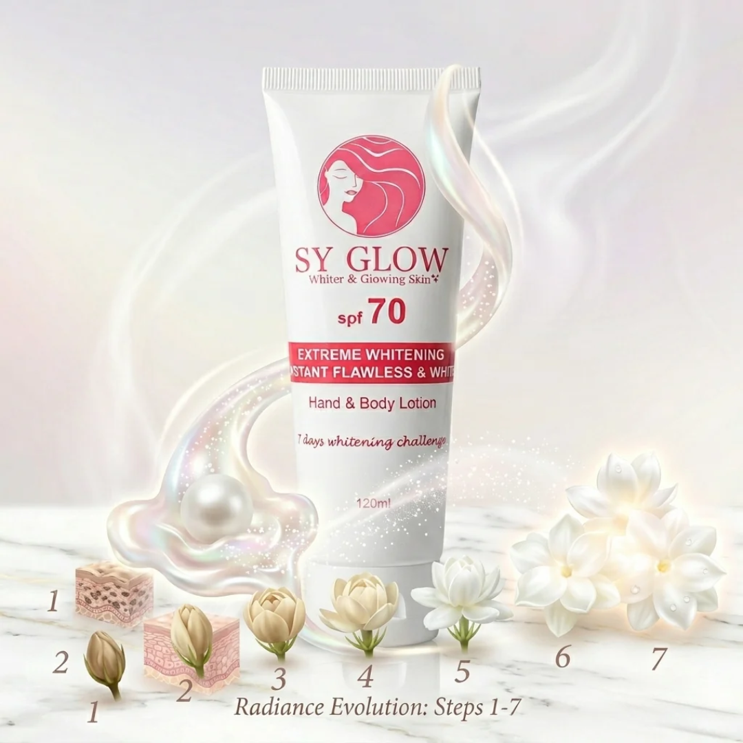 SY Glow Extreme Hand & Body Lotion SPF 70 120mL | Hydrating Body Lotion with Sun Protection