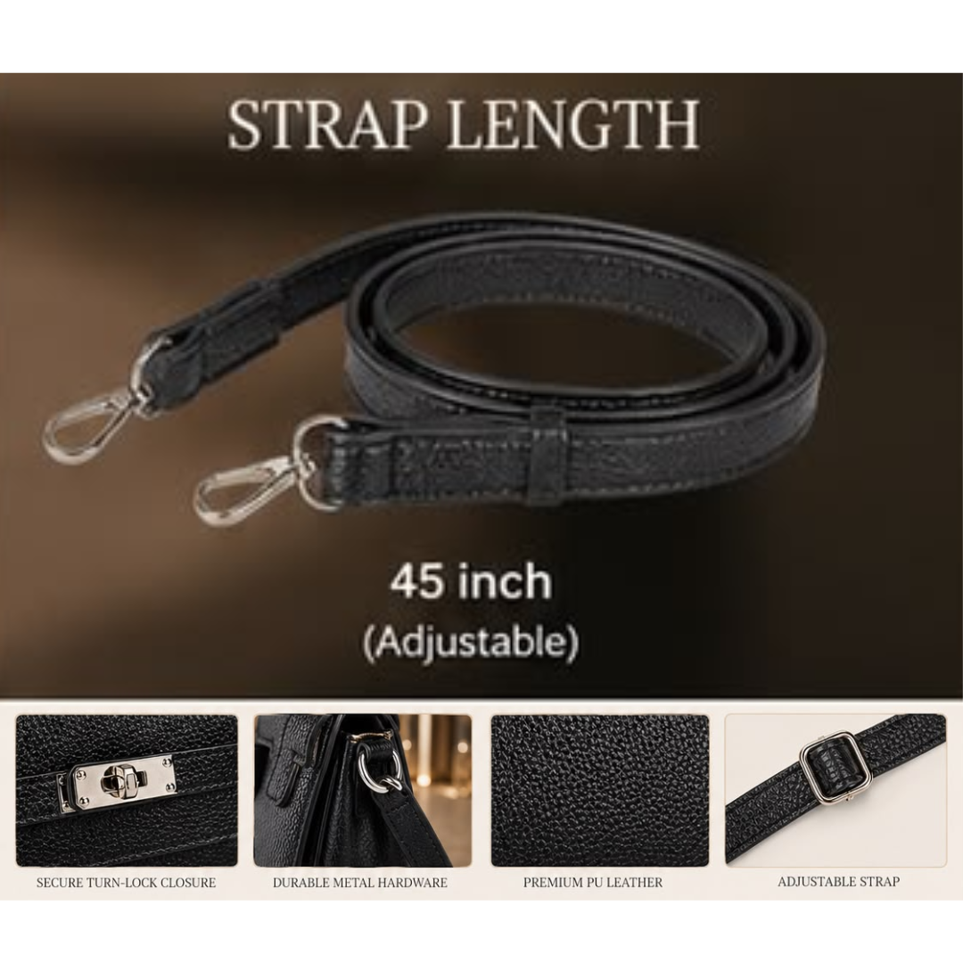 Classic Mini Crossbody Bag with Turn-Lock Closure