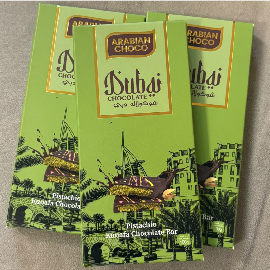 Arabian Choco - Premium Quality 100g Bars Dubai Chocolate - Pistachio & Kunafa