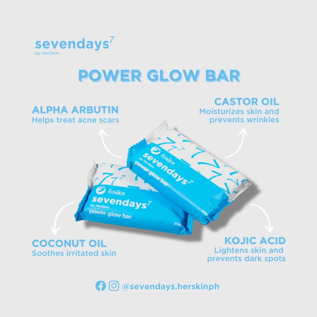SevenDays Power Rejuvenating Set | AHA & BHA Exfoliating Skincare Set with SPF 40 by HerSkin