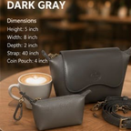 Mini Crossbody Bag with Coin Pouch Set