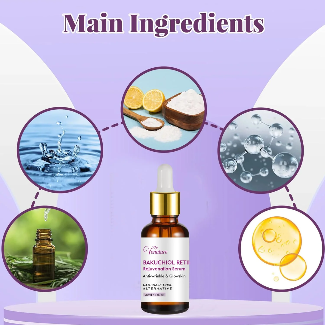 Venature Bakuchiol Retinol Rejuvenation Serum - 30ml