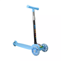 Foldable Skate Scooter With Triple Wheels & Adjustable Height, Push Scooter With Lighting Wheels