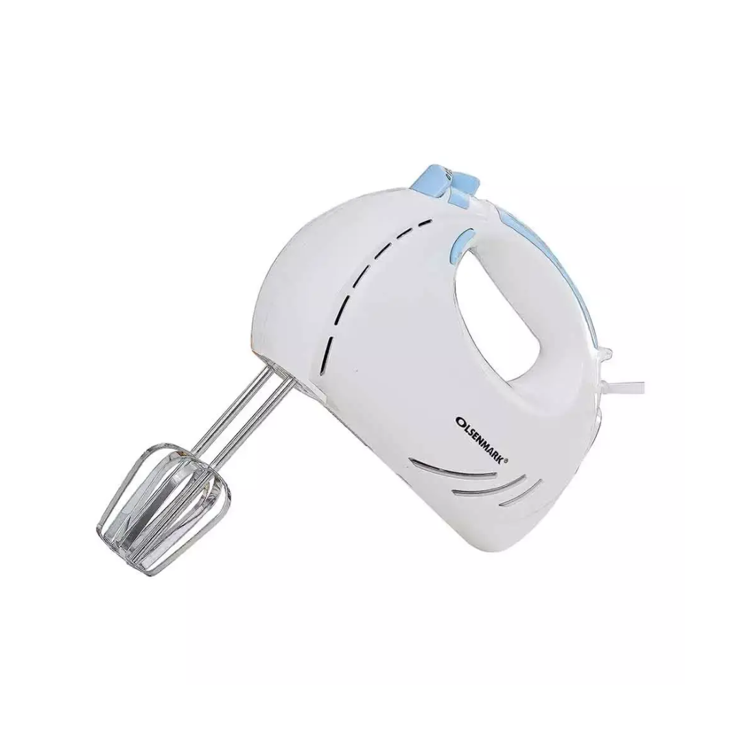 Olsenmark OMHM2348 Hand Mixer - 150W Powerful Motor + 7-Speed Settings + Includes 2 Beaters & 2 Dough Hooks