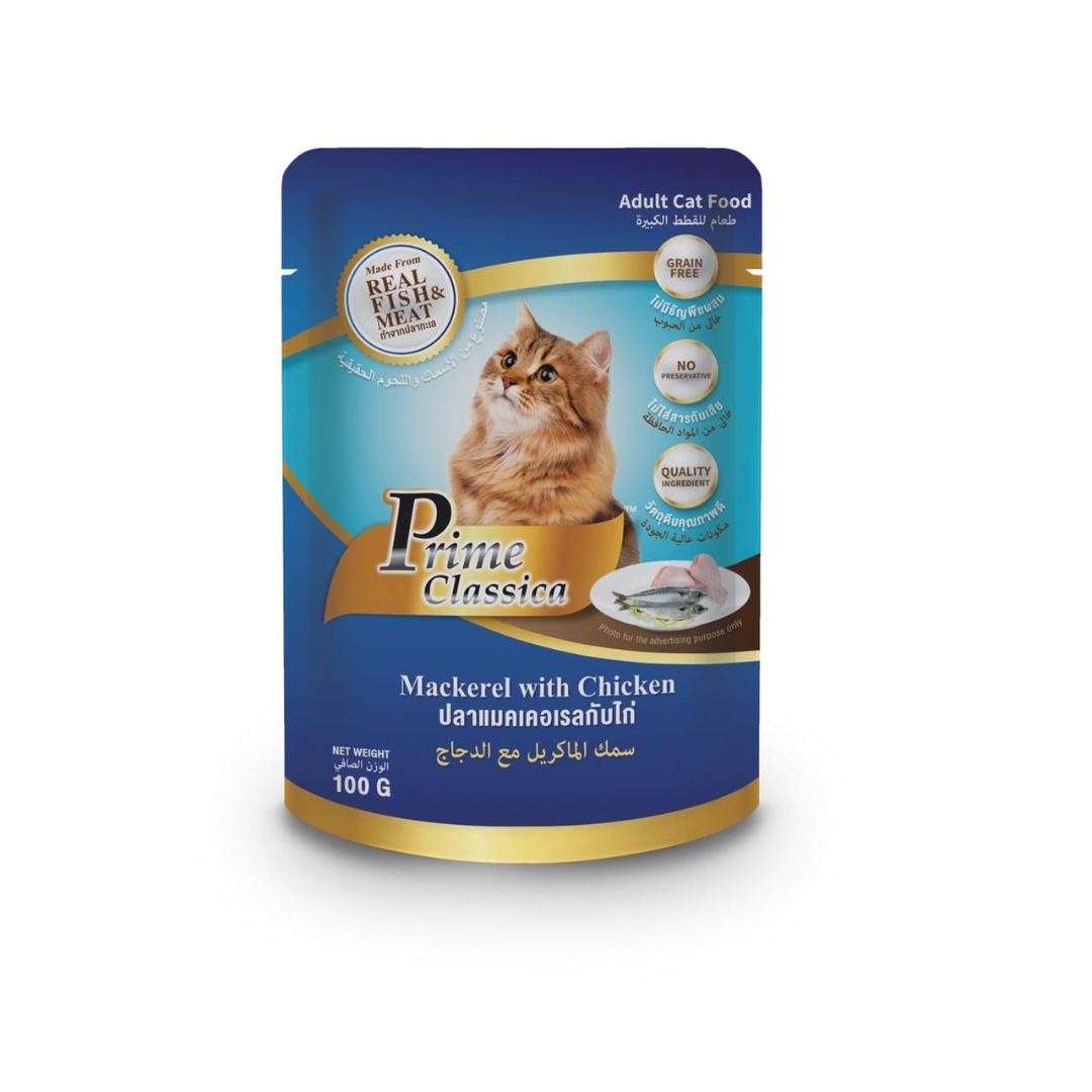 Prime Classica Wet Food for Adult Cats - 100g pouch
