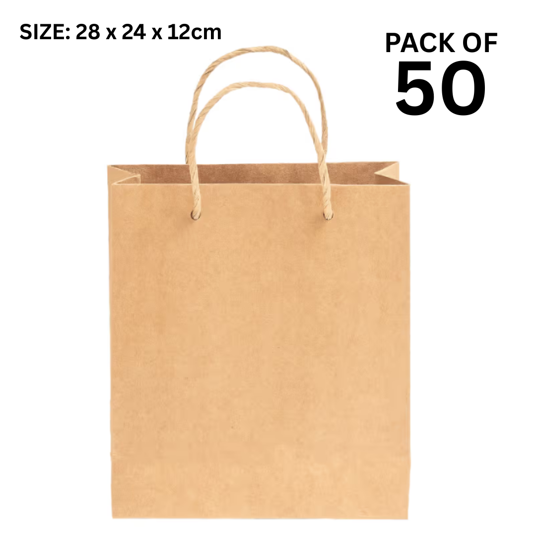 Twisted Brown Paper Bag