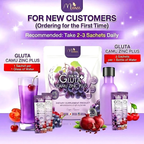 Manee Gluta Camu Zinc Grape Flavor | Glutathione, Collagen & Vitamin C Supplement (20 Sachets)