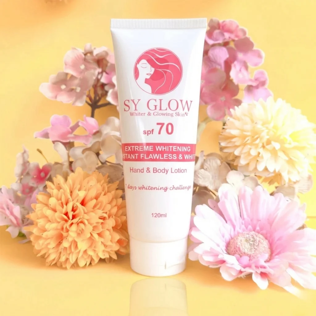 SY Glow Extreme Hand & Body Lotion SPF 70 120mL | Hydrating Body Lotion with Sun Protection