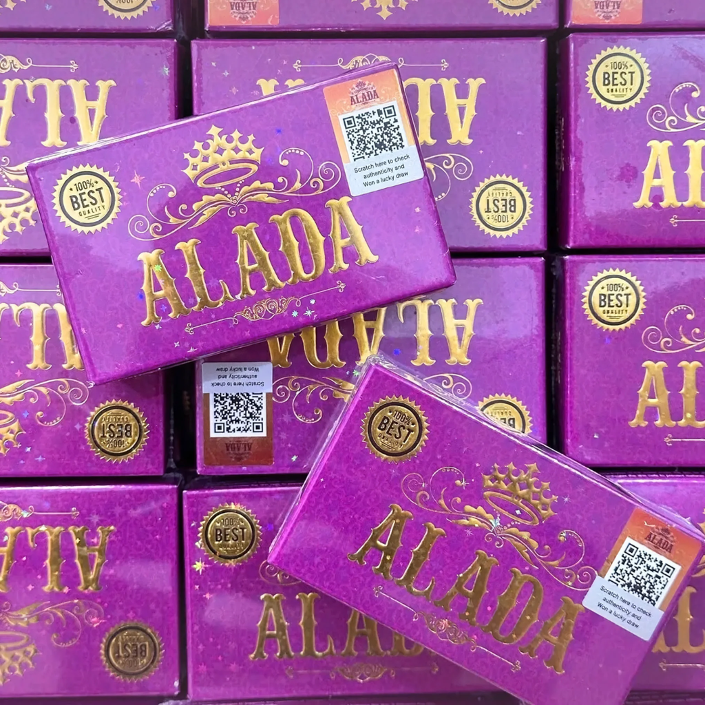 Alada Instant Whitening Soap 160g | Brightening Face & Body Soap with Carambola & White Ginger Extract