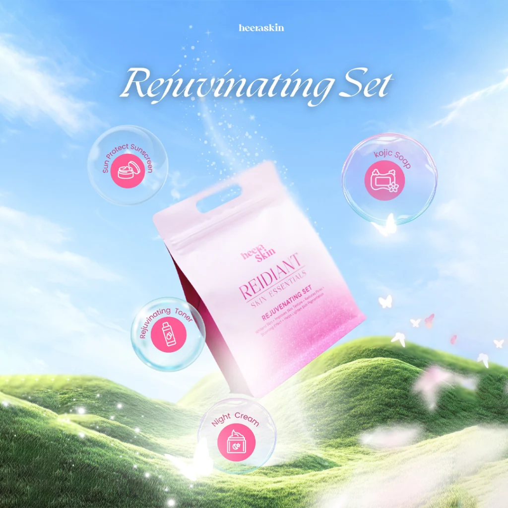 Heera Skin Reidiant Skin Essentials Rejuvenating Set | Complete 4-Step Skincare Set