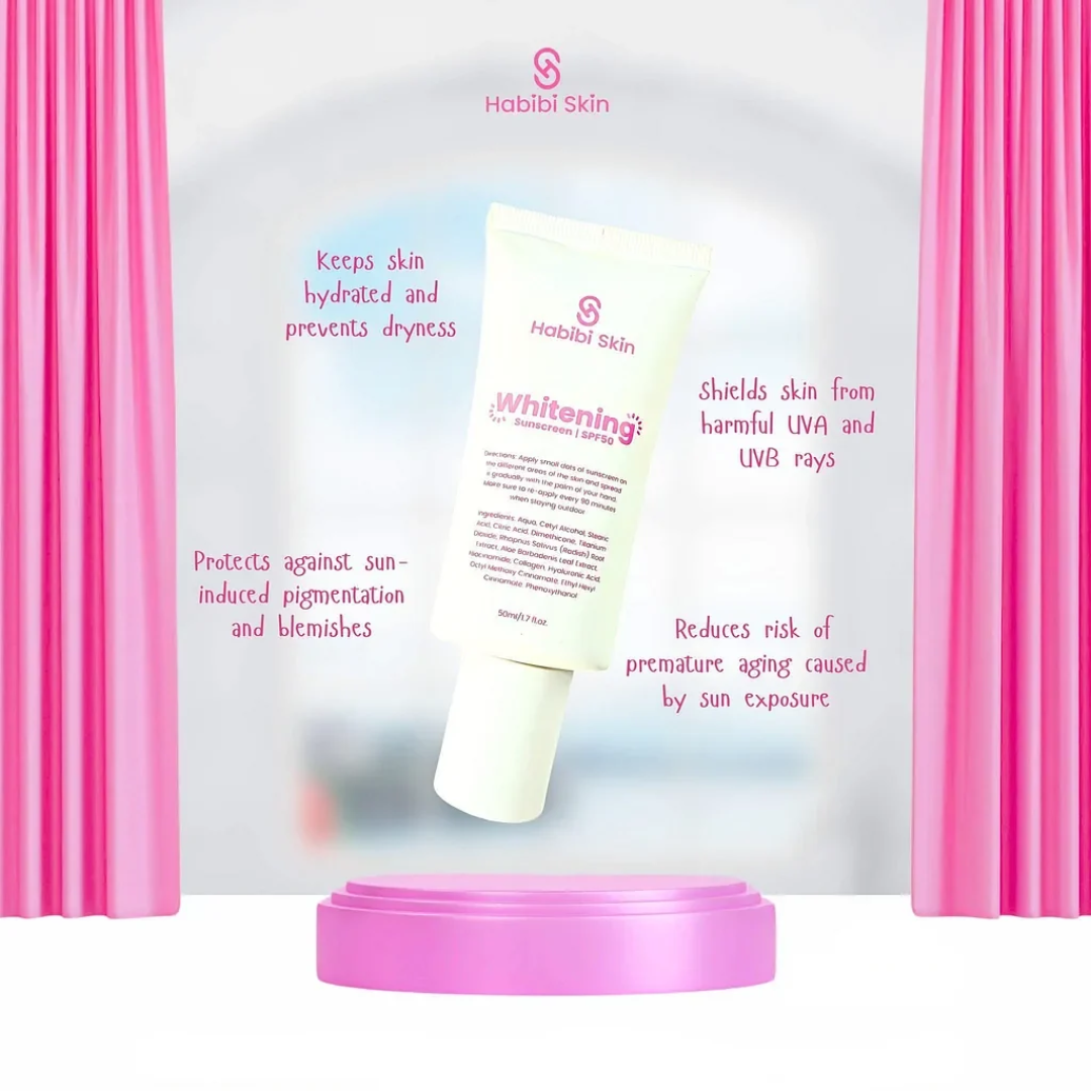 Habibi Skin Whitening Sunscreen SPF 50 – 50ml