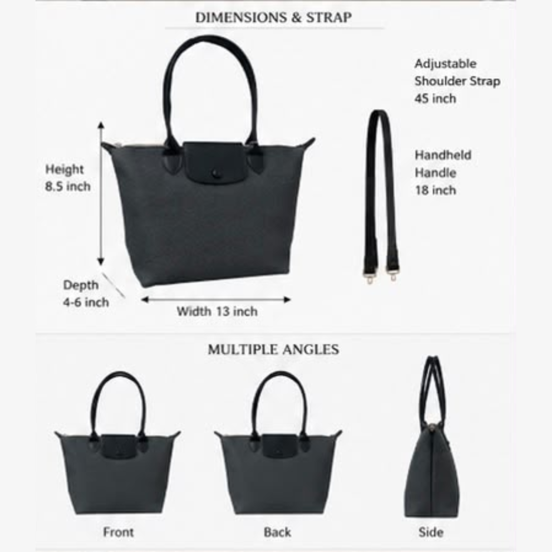 Casual Canvas Tote Bag with Adjustable Shoulder Strap