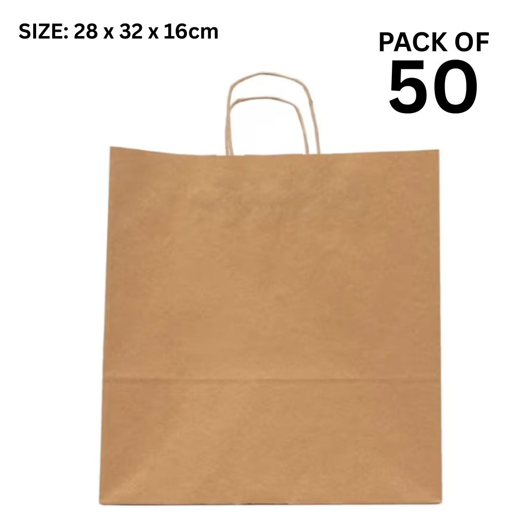Twisted Brown Paper Bag