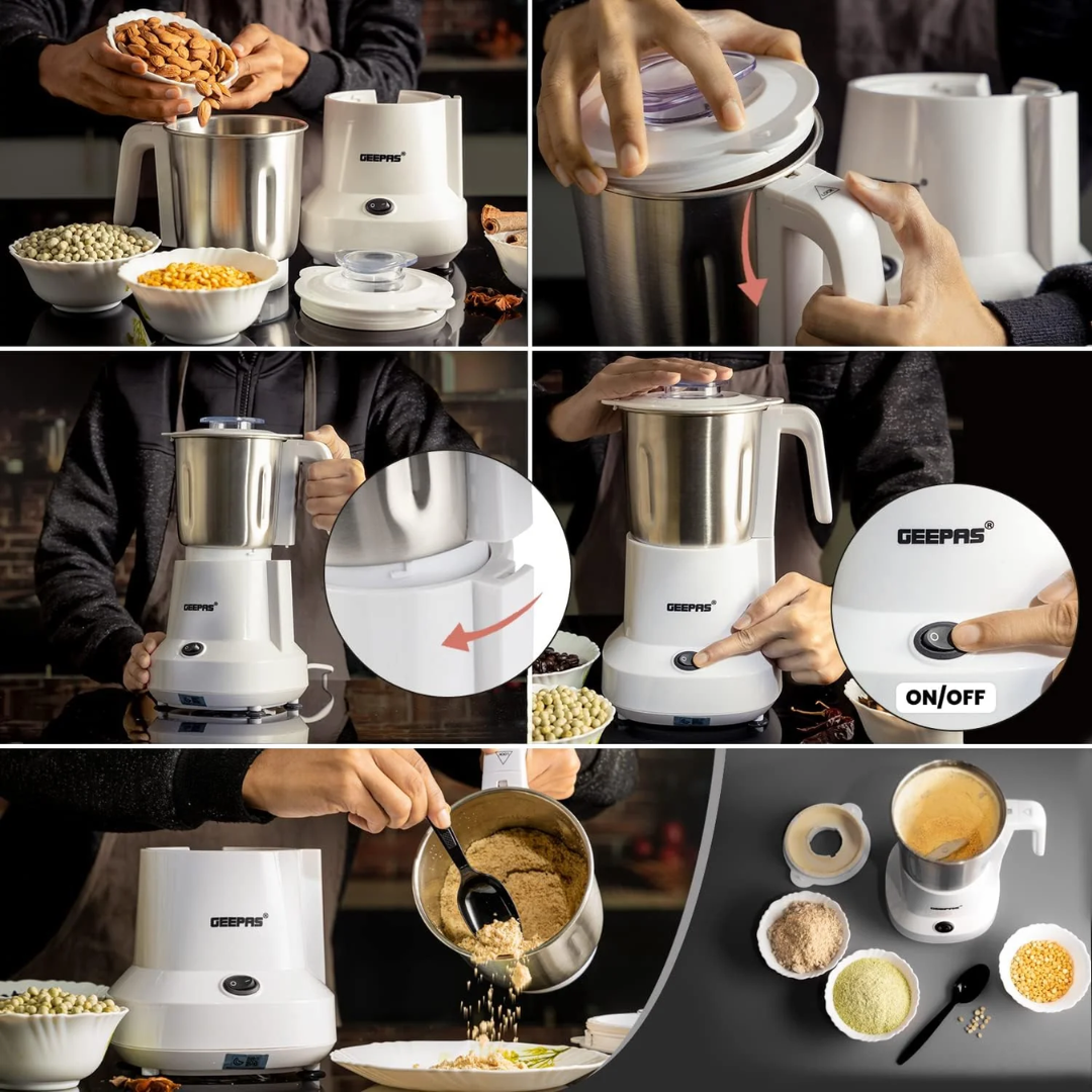 Geepas Coffee Grinder GCG6105 - 450W Electric Grinder