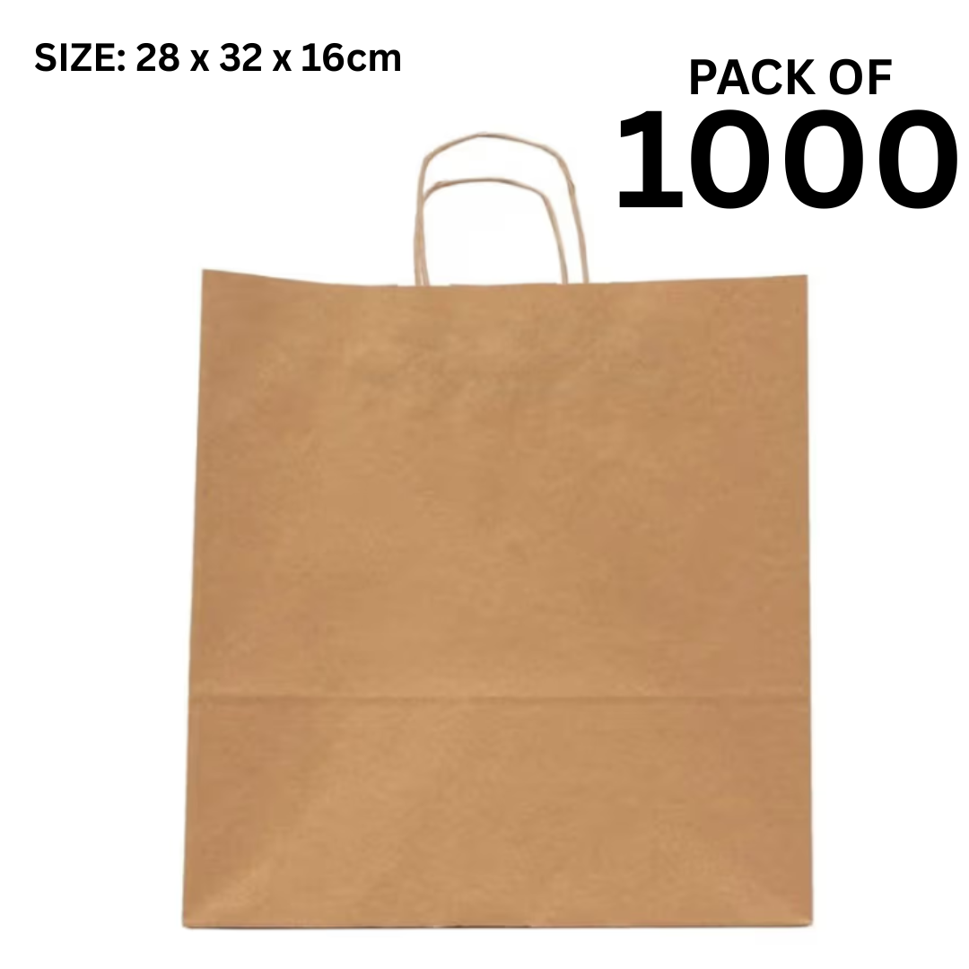 Twisted Brown Paper Bag