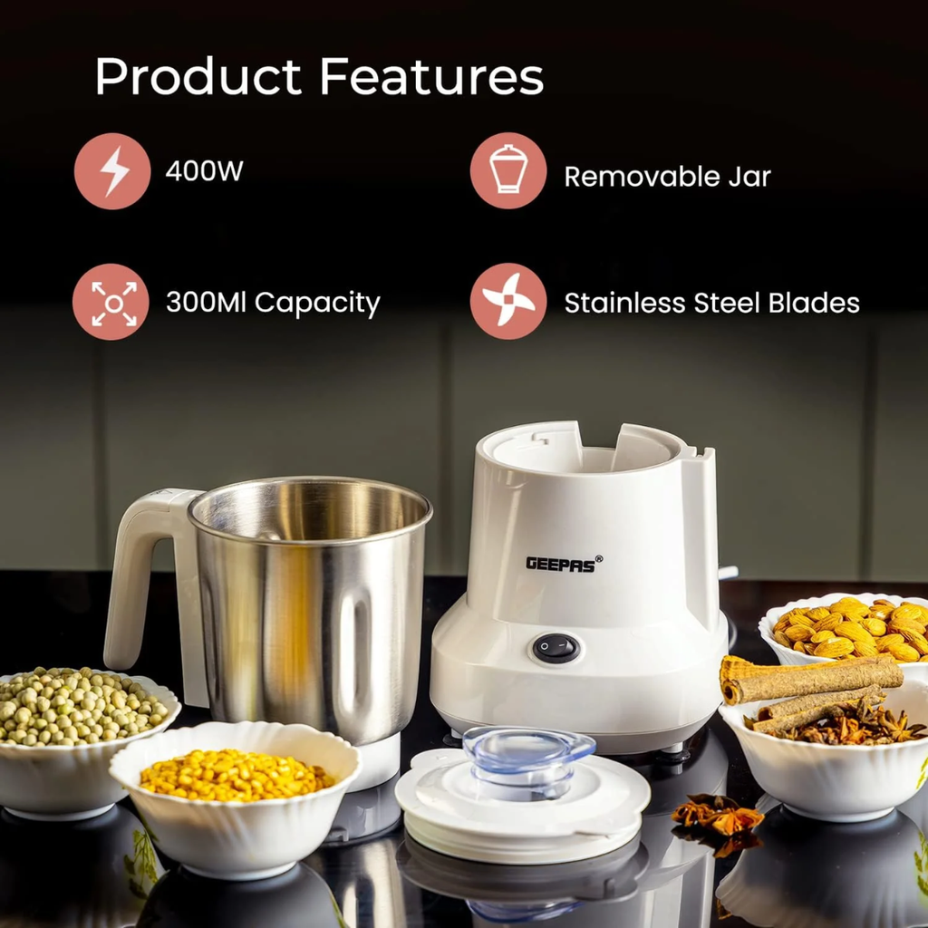 Geepas Coffee Grinder GCG6105 - 450W Electric Grinder