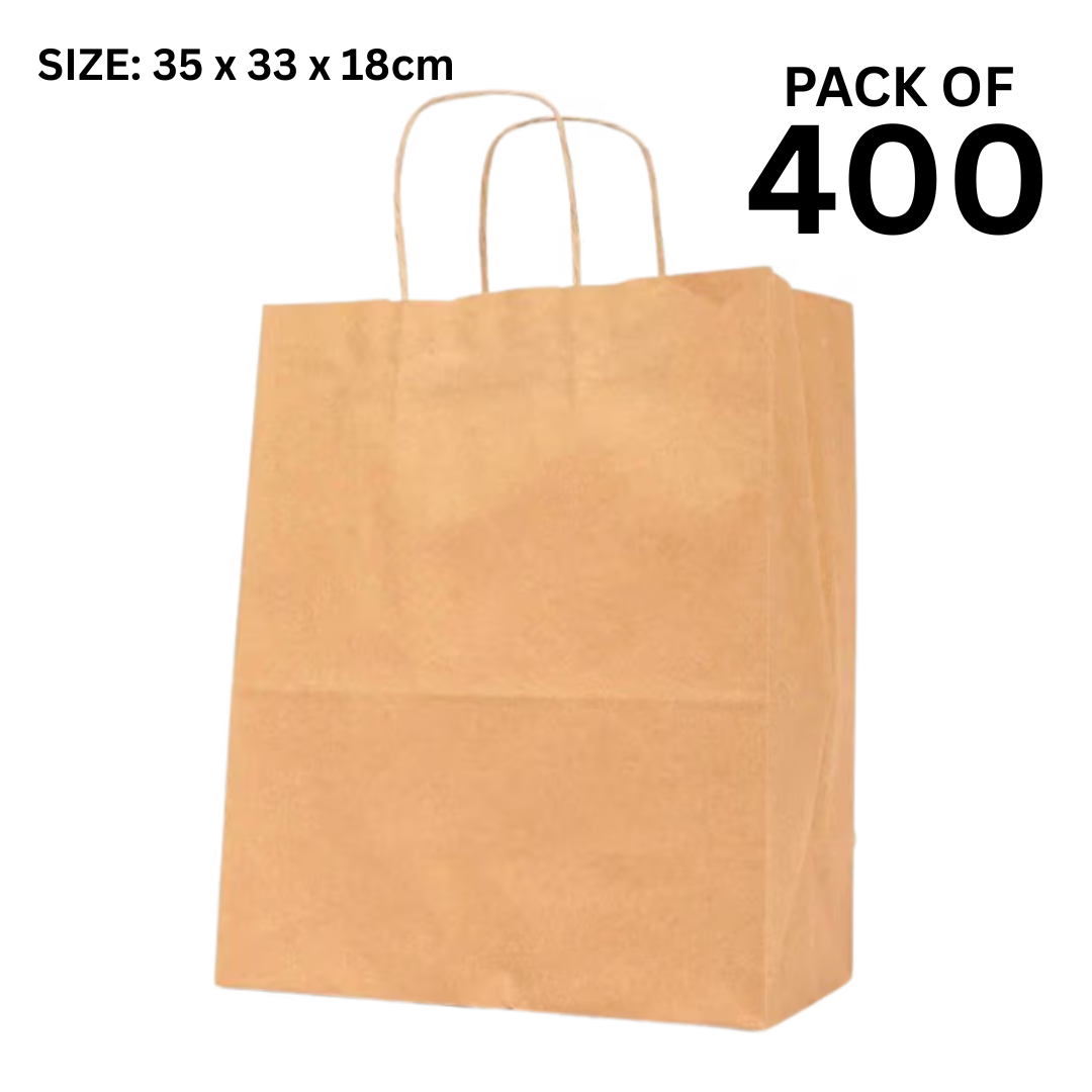 Twisted Brown Paper Bag