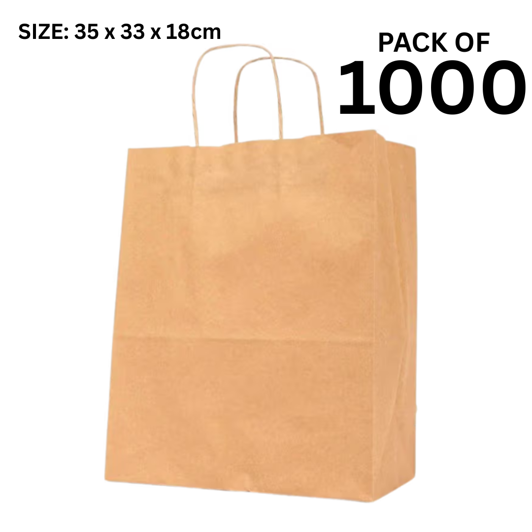 Twisted Brown Paper Bag