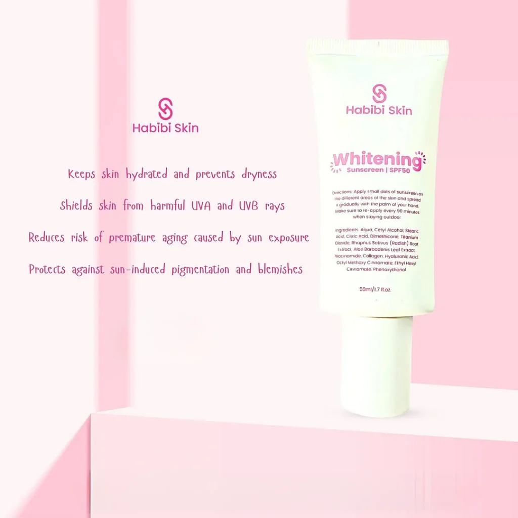 Habibi Skin Whitening Sunscreen SPF 50 – 50ml