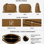 Embossed Crossbody Bag with Chain Strap