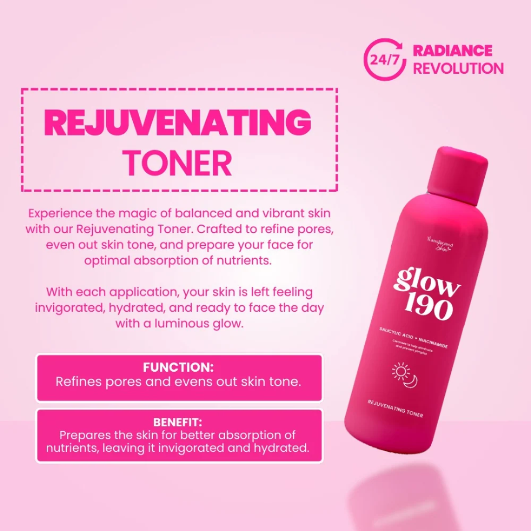 Transformed Skin Glow 190 Rejuvenating Set | 4-Step Brightening Skincare Set