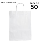 Twisted White Paper Bag