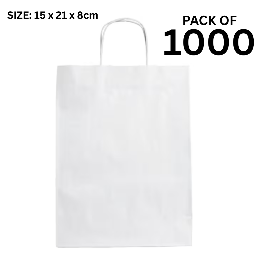 Twisted White Paper Bag