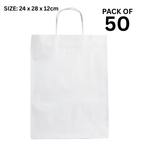 Twisted White Paper Bag
