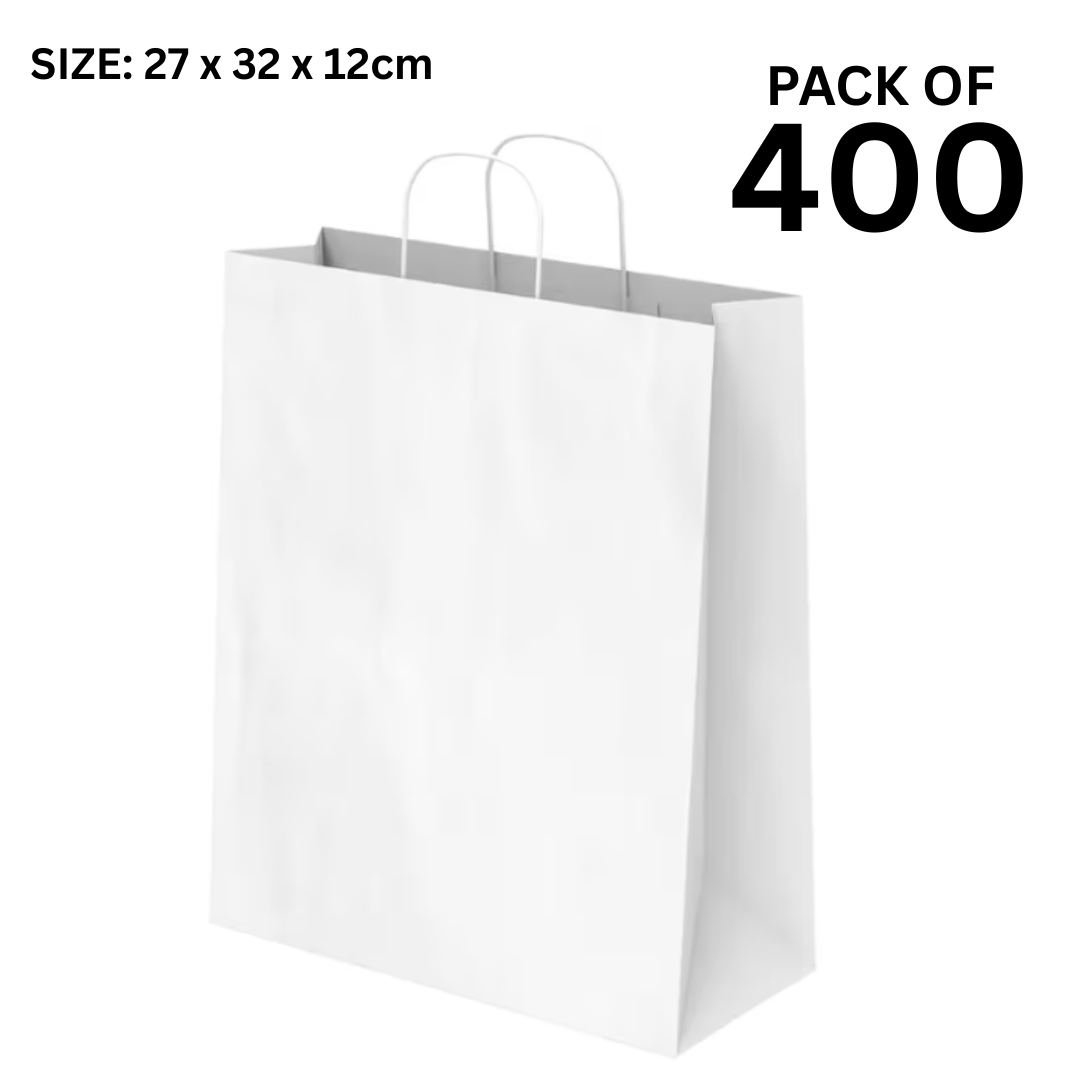 Twisted White Paper Bag
