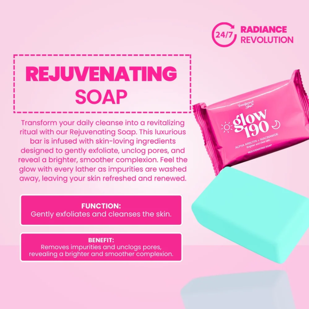 Transformed Skin Glow 190 Rejuvenating Set | 4-Step Brightening Skincare Set