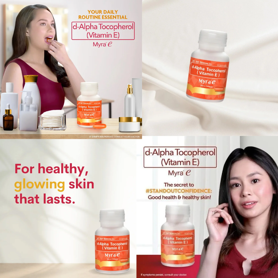 Myra E 400 IU Vitamin E d-Alpha Tocopherol 30caps