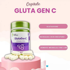 Simplee Supplements GlutaGenC – 500mg Skin Brightening & Antioxidant Capsules (60 Caps)
