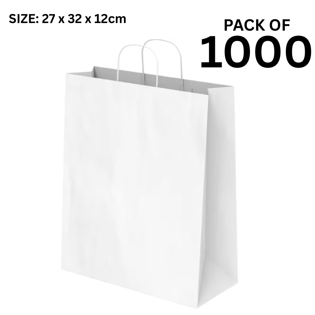 Twisted White Paper Bag