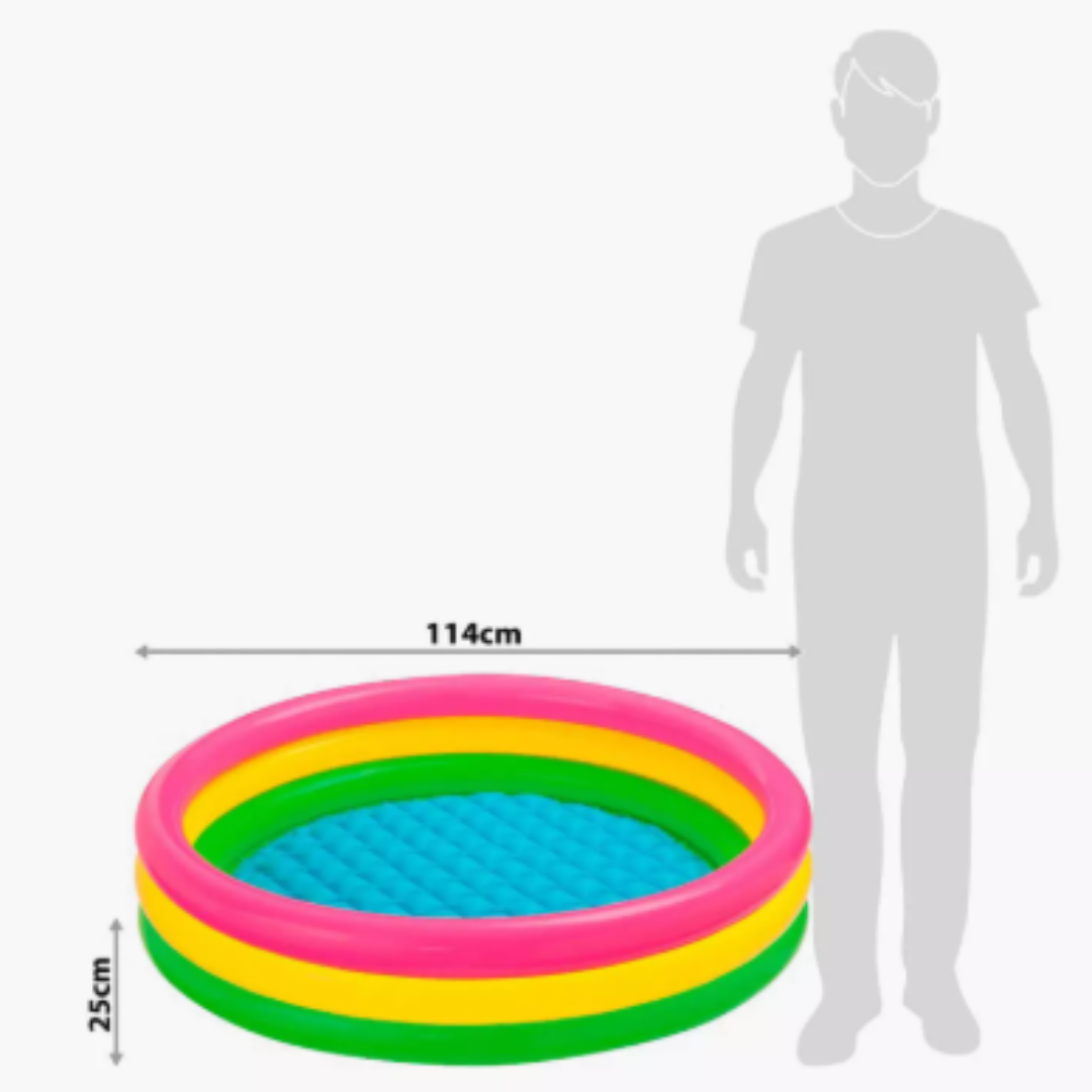 Intex 3-Ring Inflatable Swimming Pool for Kids