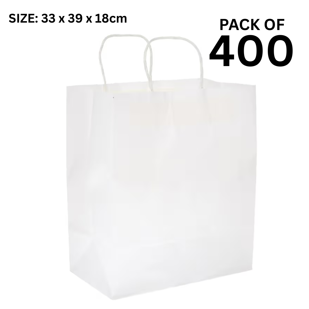 Twisted White Paper Bag