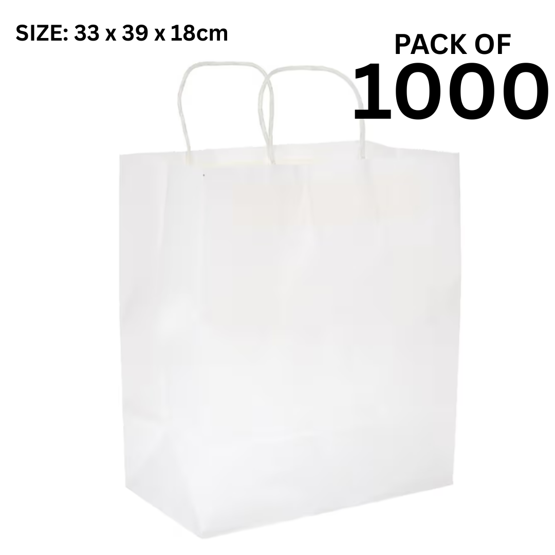 Twisted White Paper Bag