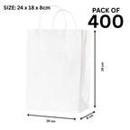 Twisted White Paper Bag