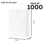 Twisted White Paper Bag