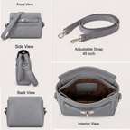 Classic Mini Crossbody Bag with Turn-Lock Closure