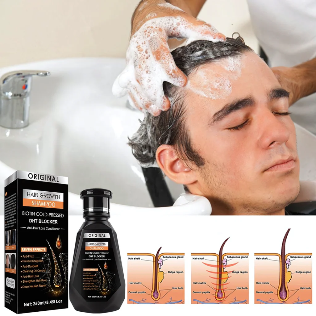 Original Biotin Cold-Pressed DHT BLOCKER Hair Growth Shampoo Formbo- 250ML