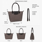 Casual Canvas Tote Bag with Adjustable Shoulder Strap