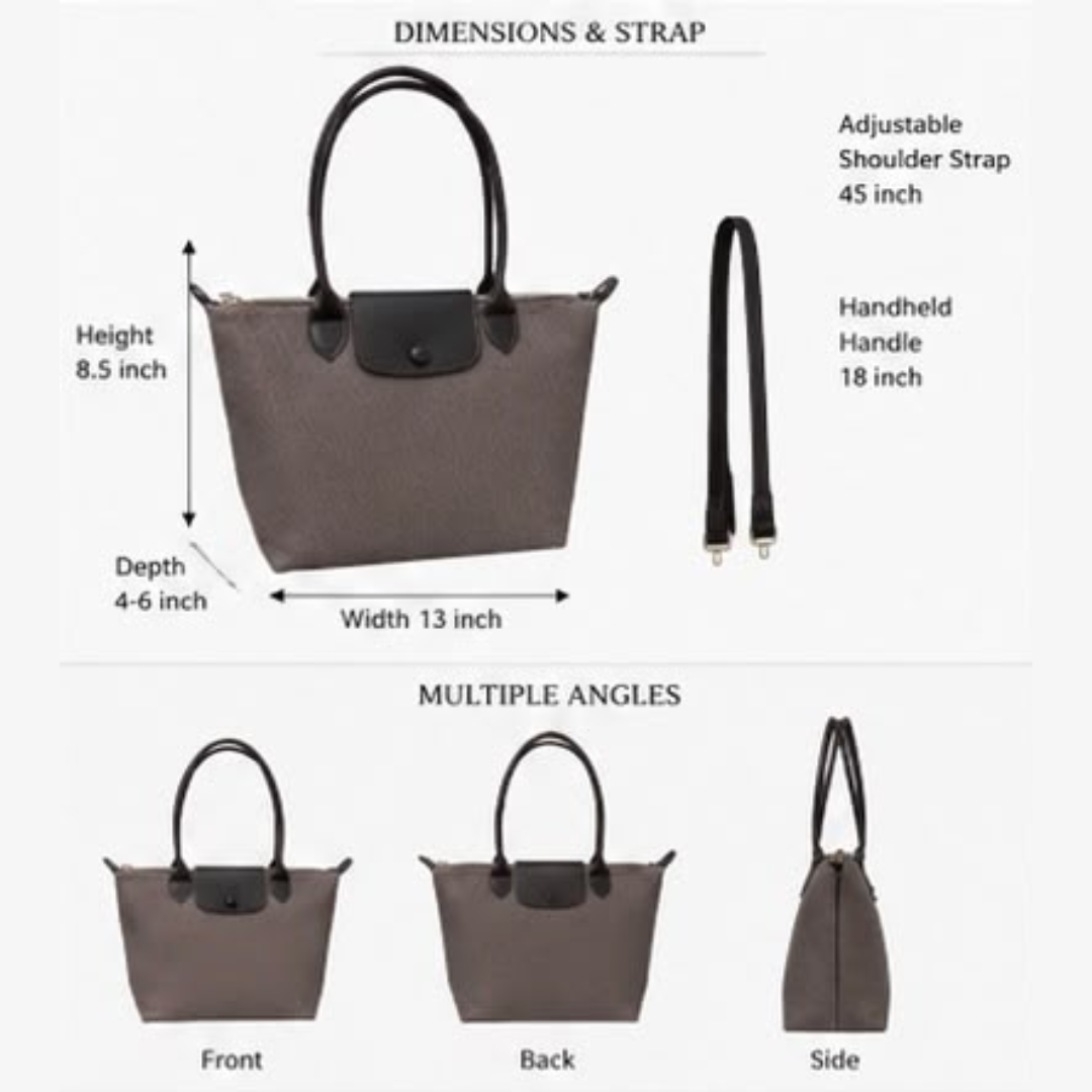 Casual Canvas Tote Bag with Adjustable Shoulder Strap