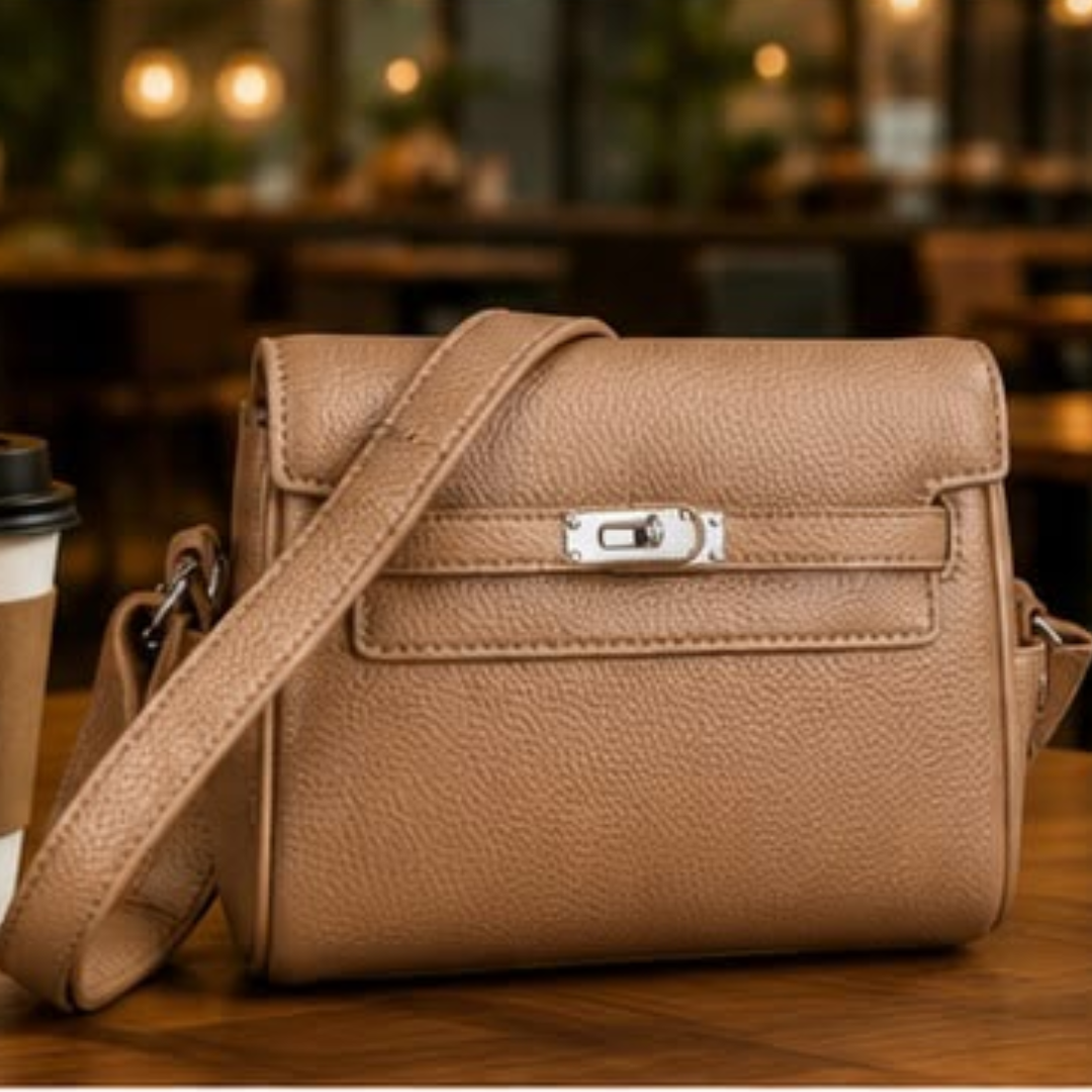 Classic Mini Crossbody Bag with Turn-Lock Closure