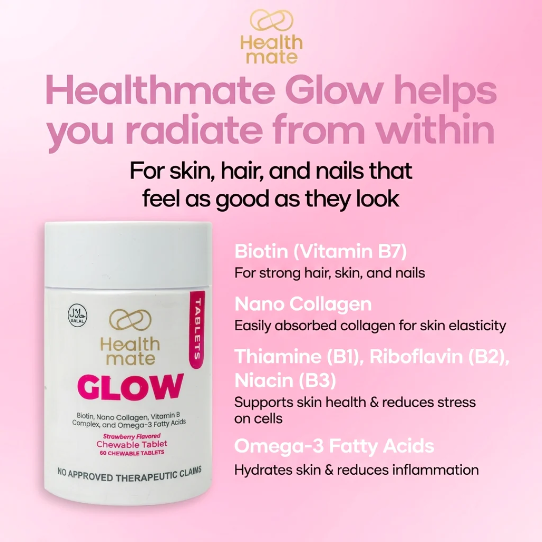 Healthmate Glow Chewable Tablets – 60 Tablets