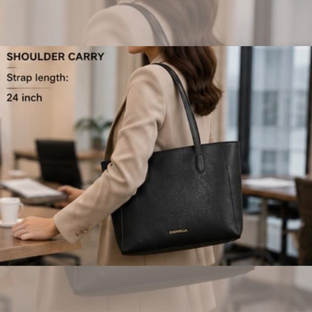 Classic Office Tote Bag with Card Wallet