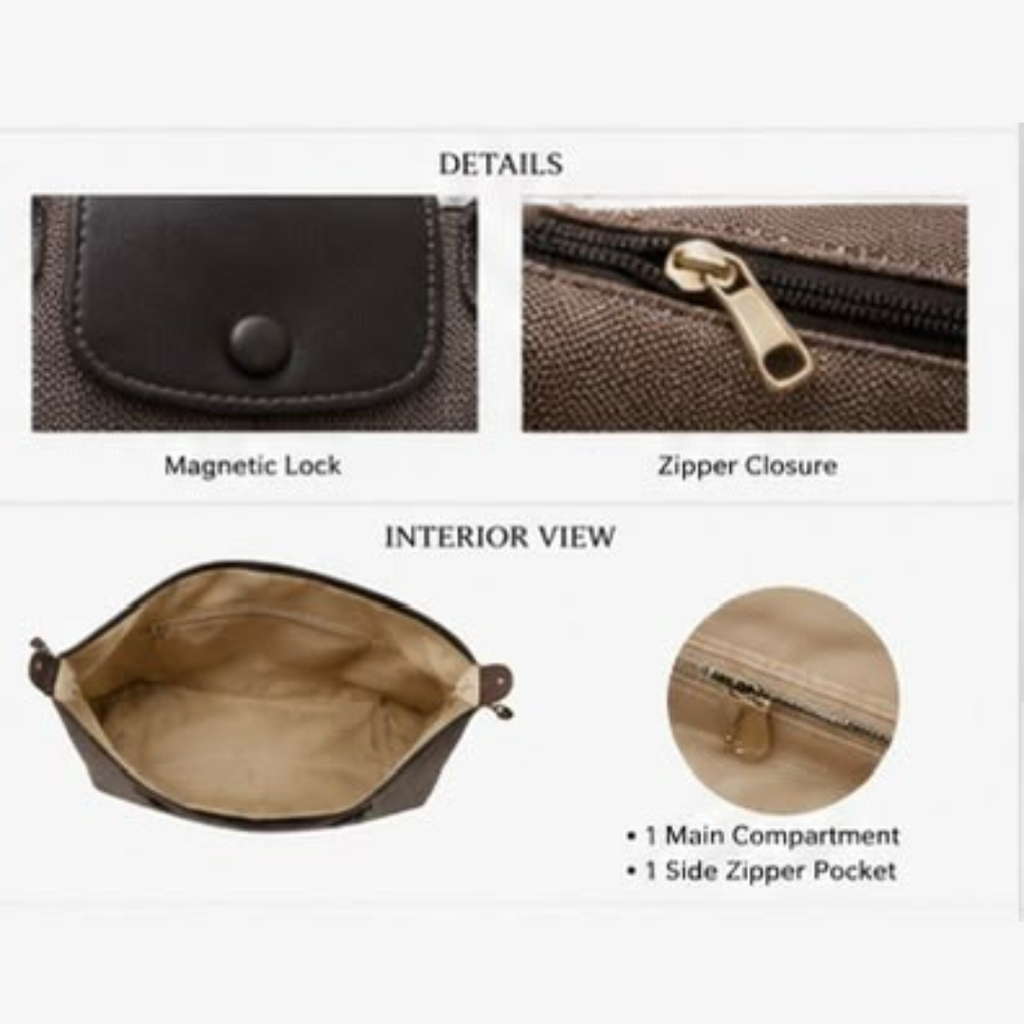 Casual Canvas Tote Bag with Adjustable Shoulder Strap