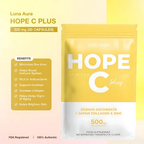 Luna Aura Hope C Plus – Sodium Ascorbate + Japan Collagen & Zinc (30 Capsules)