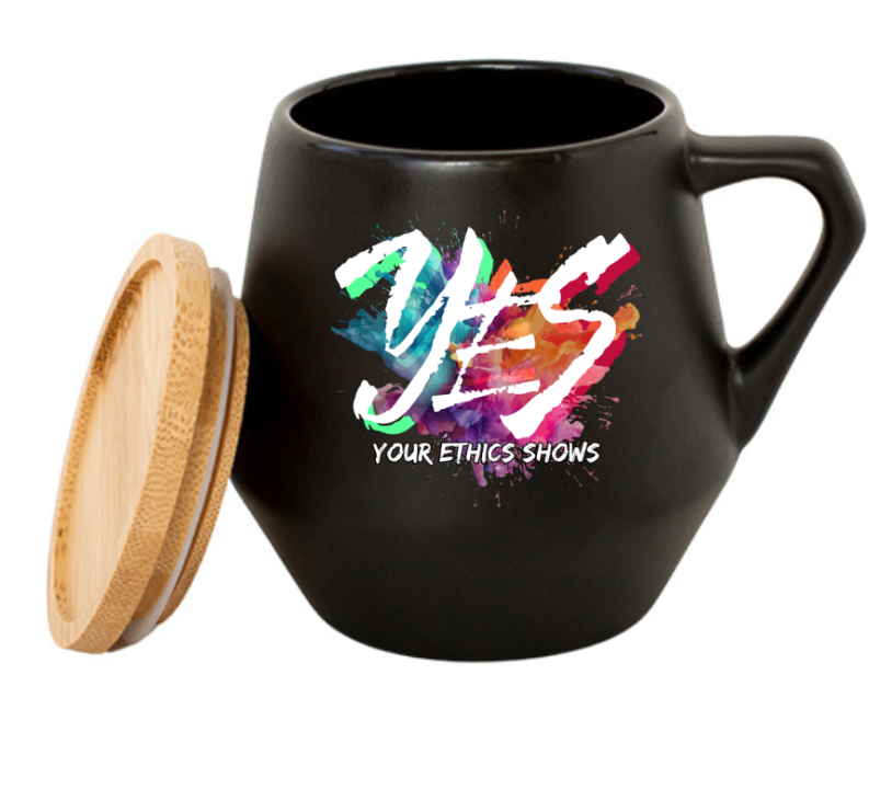 YES Community Sevilla Ceramic Mug with Bamboo Lid - 300mL